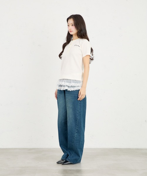 FCMM(エフシーエムエム)の「THERMAL HENLEY SS / サーマルヘンリーSS(Tシャツ/カットソー・レディース・アイボリー/ネイビー/グレー/ライトグリーン/ライトブルー/ブラック・MEDIUM/SMALL)」の12枚目の写真