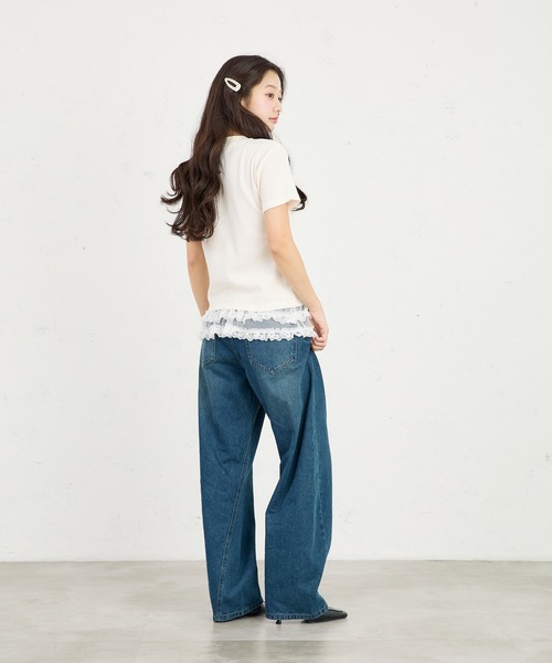 FCMM(エフシーエムエム)の「THERMAL HENLEY SS / サーマルヘンリーSS(Tシャツ/カットソー・レディース・アイボリー/ネイビー/グレー/ライトグリーン/ライトブルー/ブラック・MEDIUM/SMALL)」の14枚目の写真