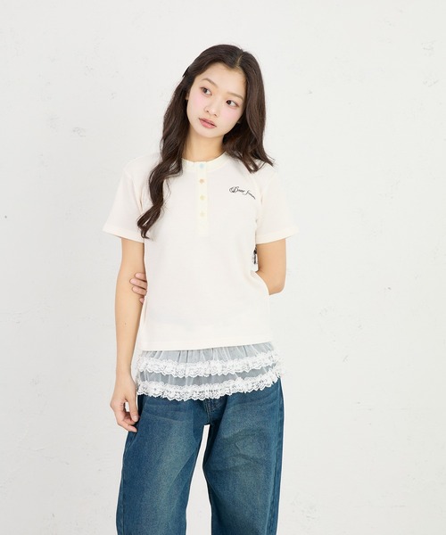 FCMM(エフシーエムエム)の「THERMAL HENLEY SS / サーマルヘンリーSS(Tシャツ/カットソー・レディース・アイボリー/ネイビー/グレー/ライトグリーン/ライトブルー/ブラック・MEDIUM/SMALL)」の8枚目の写真