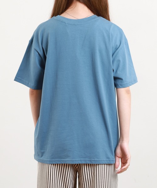 FUNALIVE(ファンアライブ)の「yuruyuruグラフィックTシャツ 半袖(Tシャツ/カットソー・レディース・ブラック/ブルー系その他/ブルー系その他2/ホワイト・M-L)」の8枚目の写真