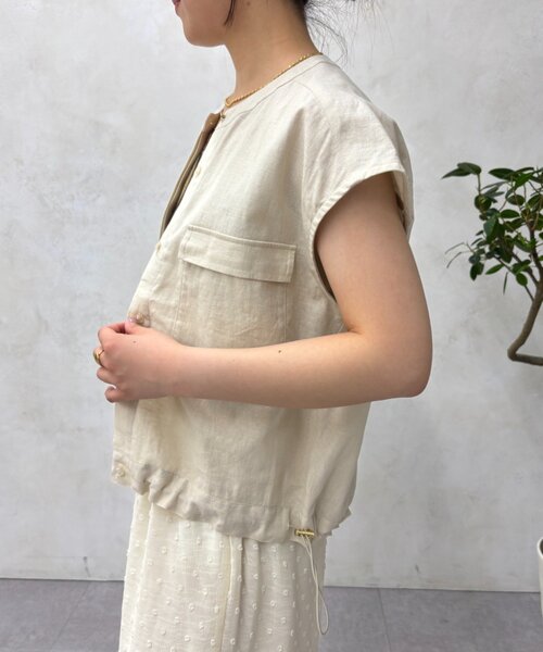 Jena espace merveilleux(ジェナ エスパスメルヴェイユ)の「【PalinkA/パリンカ】サファリフレンチシャツ(シャツ/ブラウス・レディース・キャメル/ブラック/アイボリー・FREE)」の15枚目の写真