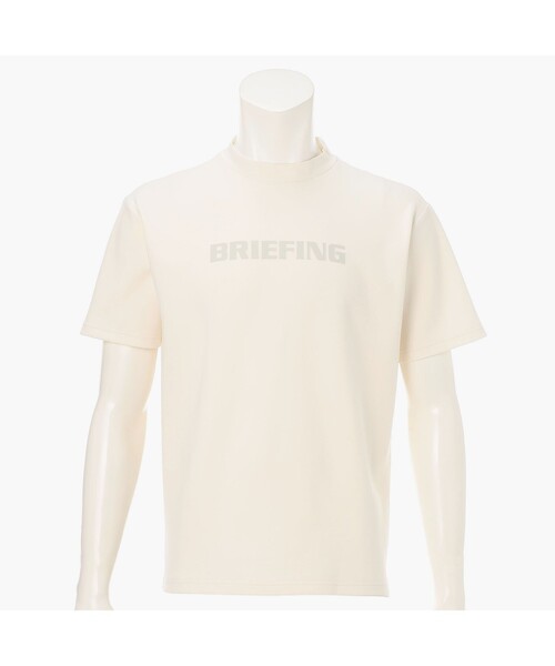 BRIEFING(ブリーフィング)の「【BRIEFING GOLF/ブリーフィングゴルフ】MEN’S BACK BG LOGO HIGHNECK RF(Tシャツ/カットソー・メンズ・グリーン系その他2/アイボリー/ブラック・L/M)」の2枚目の写真