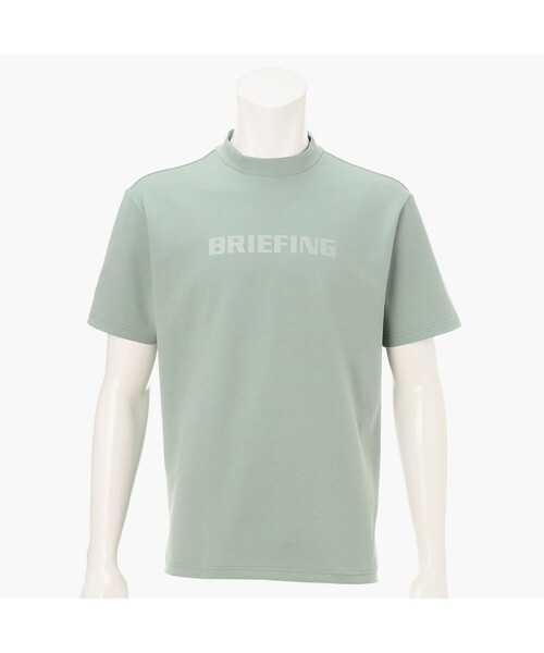 BRIEFING(ブリーフィング)の「【BRIEFING GOLF/ブリーフィングゴルフ】MEN’S BACK BG LOGO HIGHNECK RF(Tシャツ/カットソー・メンズ・グリーン系その他2/アイボリー/ブラック・L/M)」の3枚目の写真
