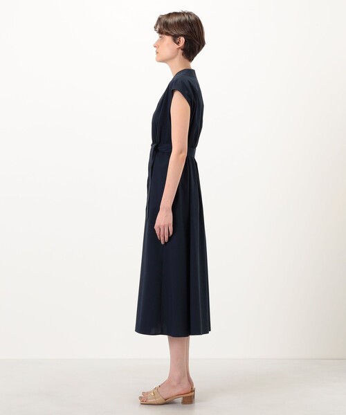 BALLSEY(ボールジィ)の「ポリエステルコットンタイプライター シャツワンピース(シャツワンピース・レディース・ネイビー/ブラウン/ライトブルー/グレー・36)」の6枚目の写真