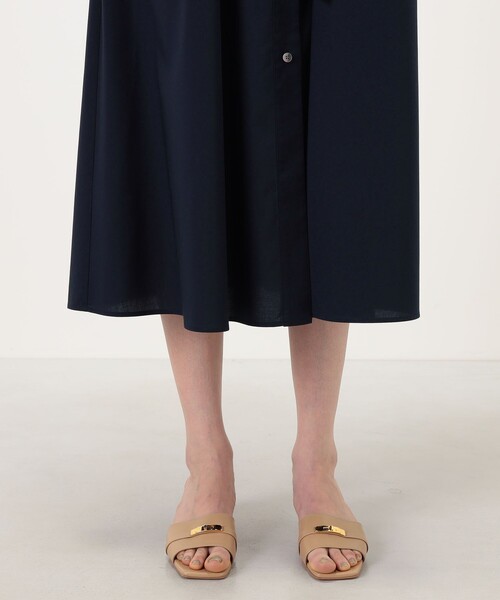 BALLSEY(ボールジィ)の「ポリエステルコットンタイプライター シャツワンピース(シャツワンピース・レディース・ネイビー/ブラウン/ライトブルー/グレー・36)」の12枚目の写真