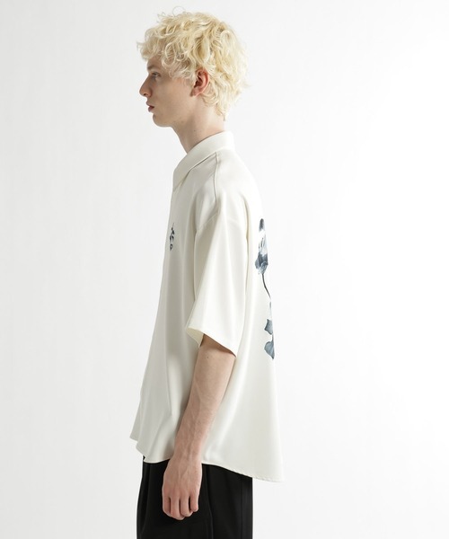 HARE(ハレ)の「フラワーコラージュバックプリントシャツ(HARE)(シャツ/ブラウス・メンズ・ブルー系その他/ブラック/オフホワイト・FREE)」の22枚目の写真