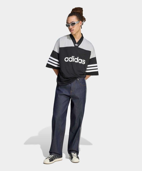 adidas(アディダス)の「ファイヤーバード アディカラー デニム ジーンズ ミッドライズ ストレートレッグ / アディダスオリジナルス adidas Originals(デニムパンツ・メンズ・ブルー・30inch/36inch/34inch/32inch/38inch)」の6枚目の写真
