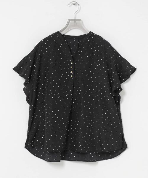 URBAN RESEARCH(アーバンリサーチ)の「フレンチスリーブスキッパーブラウス(シャツ/ブラウス・レディース・ブラック系その他/オフホワイト/ライトブルー・FREE)」の20枚目の写真