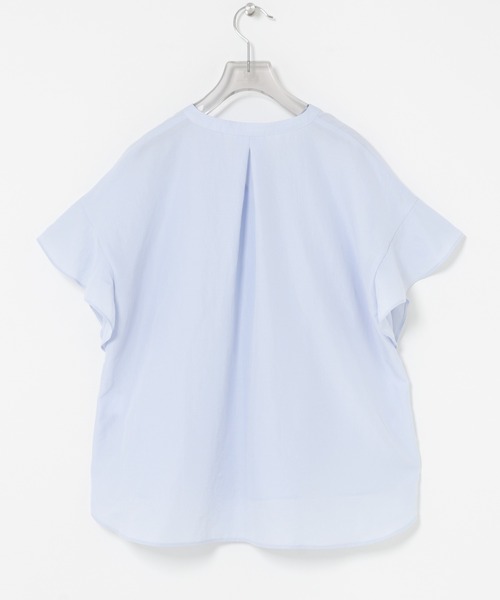 URBAN RESEARCH(アーバンリサーチ)の「フレンチスリーブスキッパーブラウス(シャツ/ブラウス・レディース・ブラック系その他/オフホワイト/ライトブルー・FREE)」の12枚目の写真
