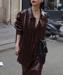 Ameri（アメリ）の「CHRISTINE EMBROIDERY SHIRT JACKET（ブルゾン）」