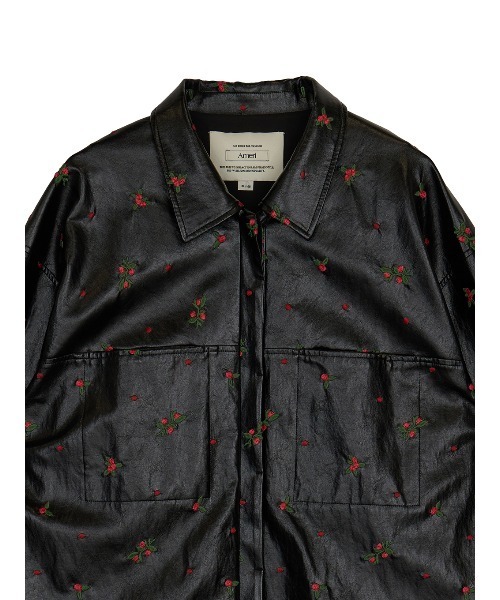 Ameri(アメリ)の「CHRISTINE EMBROIDERY SHIRT JACKET(ブルゾン・レディース・アイボリー/ブラウン/ブラック・MEDIUM/SMALL)」の17枚目の写真