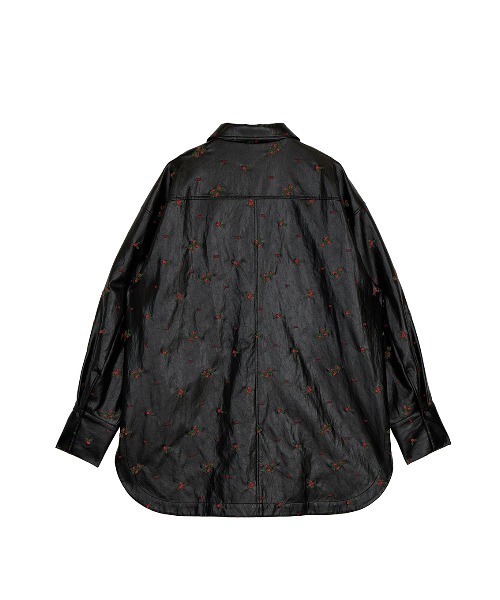 Ameri(アメリ)の「CHRISTINE EMBROIDERY SHIRT JACKET(ブルゾン・レディース・アイボリー/ブラウン/ブラック・MEDIUM/SMALL)」の21枚目の写真