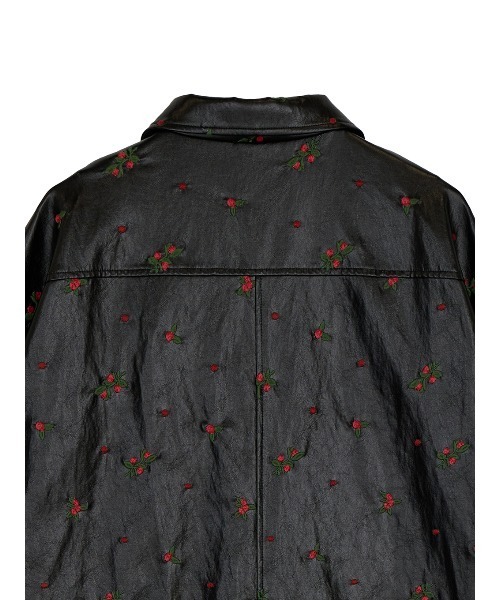 Ameri(アメリ)の「CHRISTINE EMBROIDERY SHIRT JACKET(ブルゾン・レディース・アイボリー/ブラウン/ブラック・MEDIUM/SMALL)」の22枚目の写真