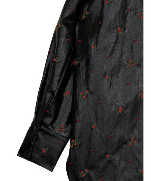 Ameri（アメリ）の「CHRISTINE EMBROIDERY SHIRT JACKET（ブルゾン・レディース・アイボリー/ブラウン/ブラック・MEDIUM/SMALL）」の19枚目の写真