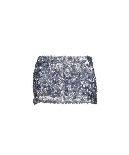 GLOWNY（グロウニ―）の「TWINKLE MINI SKIRT（スカート・レディース・ブラック/ブルー・SMALL/MEDIUM）」の2枚目の写真