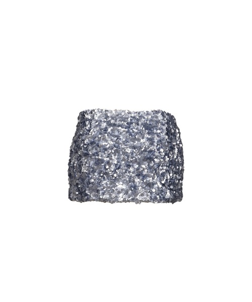 GLOWNY（グロウニ―）の「TWINKLE MINI SKIRT（スカート・レディース・ブラック/ブルー・SMALL/MEDIUM）」の6枚目の写真