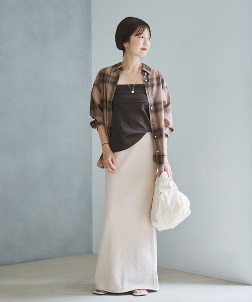 plage(プラージュ)の「Paper mix knit スカート(スカート・レディース・アイボリー/ベージュ・38/36)」の12枚目の写真
