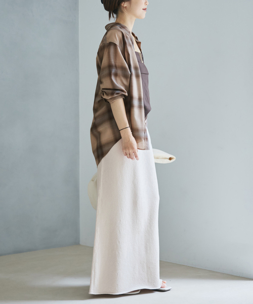 plage(プラージュ)の「Paper mix knit スカート(スカート・レディース・アイボリー/ベージュ・38/36)」の13枚目の写真