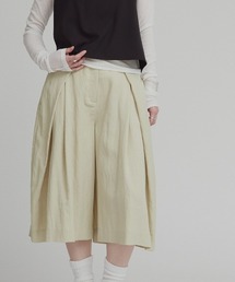 【W:Huku / ドライタッチツイル】スラックス バミューダ パンツ / Dry-Touch Twill Bermuda Shorts