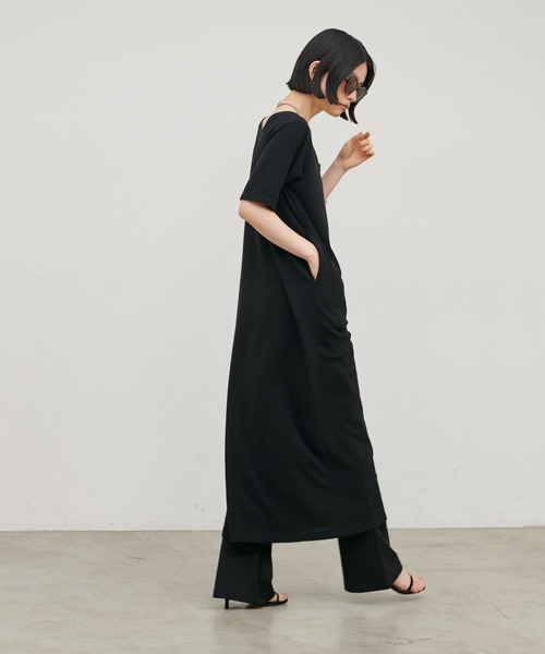 LARUTA（ラルータ）の「【LARUTA】2WAYハーフスリーブカットワンピース（ワンピース・レディース・アイボリー/モカ/ブラック・LARGE/MEDIUM）」の20枚目の写真