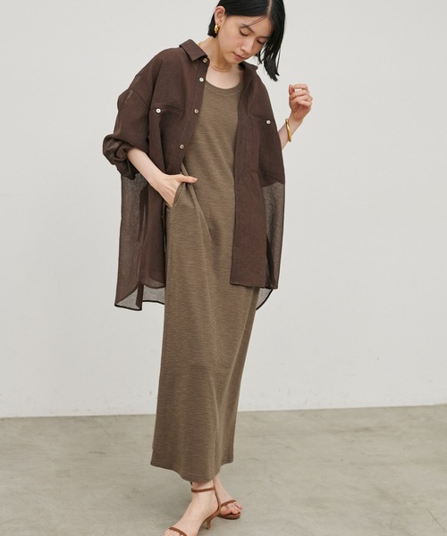 LARUTA（ラルータ）の「【LARUTA】2WAYハーフスリーブカットワンピース（ワンピース・レディース・アイボリー/モカ/ブラック・LARGE/MEDIUM）」の14枚目の写真