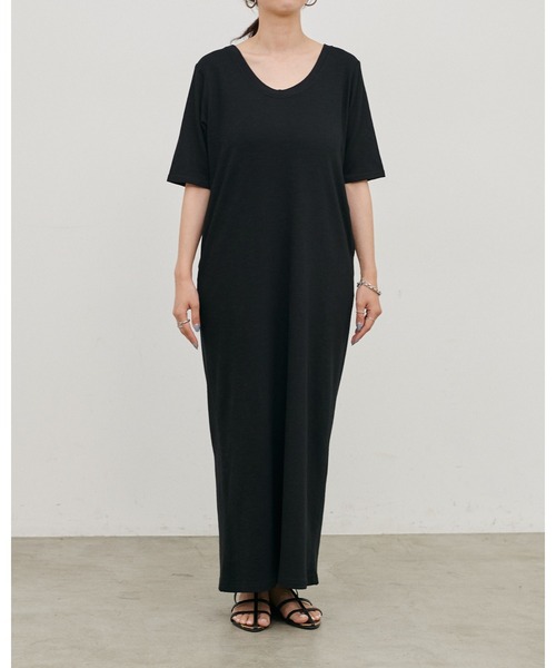 LARUTA（ラルータ）の「【LARUTA】2WAYハーフスリーブカットワンピース（ワンピース・レディース・アイボリー/モカ/ブラック・LARGE/MEDIUM）」の4枚目の写真