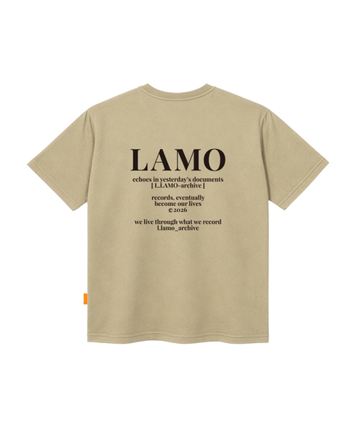 LLAMO（エラモ）の「LAMOアーカイブ 半袖Tシャツ 男女共用 ビッグサイズ（Tシャツ/カットソー・メンズ・チャコールグレー/ネイビー/ベージュ/ホワイト・MEDIUM/SMALL/4XL/3XL/2XL/X-LARGE/LARGE）」の7枚目の写真
