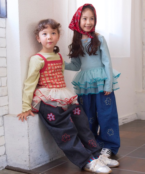 MARKEY'S（マーキーズ）の「チュールフリルソウガラトップス（Tシャツ/カットソー・キッズ・ブルー系その他/ピンク系その他/レッド系その他・110/100/90/80/130/120）」の17枚目の写真