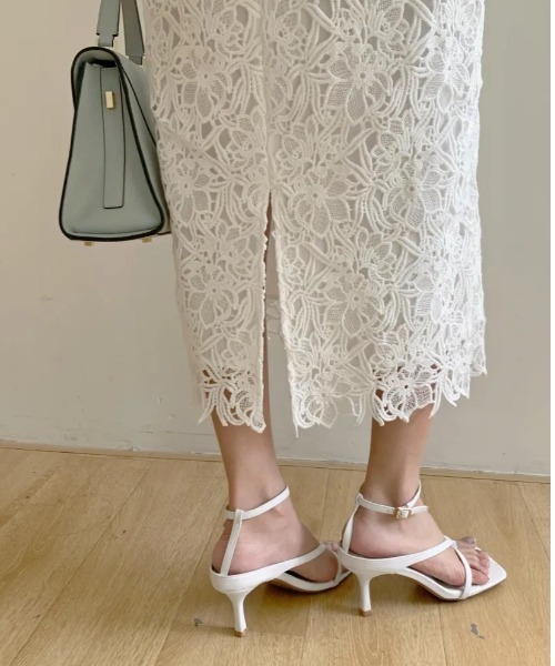 BIRTHDAY BASH(バースデイバッシュ)の「CHEMICAL LACE PENCIL SKIRT(スカート・レディース・ブルー/ホワイト・MEDIUM/SMALL)」の7枚目の写真