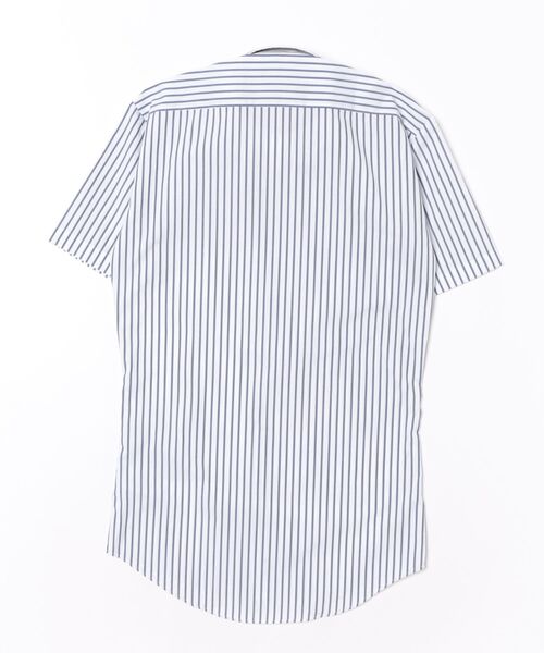 TOKYO SHIRTS（トウキョウシャツ）の「【超形態安定】【吸水速乾】  形態安定ノンアイロン ボタンダウン 半袖ビジネスワイシャツ（ビジネスシャツ・メンズ・ネイビー・首回り37cm/首回り39cm/首回り41cm/首回り42cm/首回り43cm）」の7枚目の写真