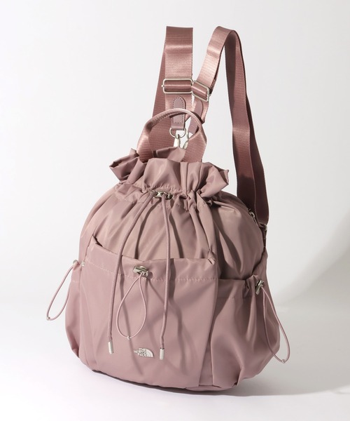 THE NORTH FACE(ザノースフェイス)の「【THE NORTH FACE/ザノースフェイス】BONNEY PACK M/ボニーパック 3WAY巾着型ショルダーバッグ(バックパック/リュック・メンズ・クリーム/ブラック/スモークピンク・FREE)」の3枚目の写真