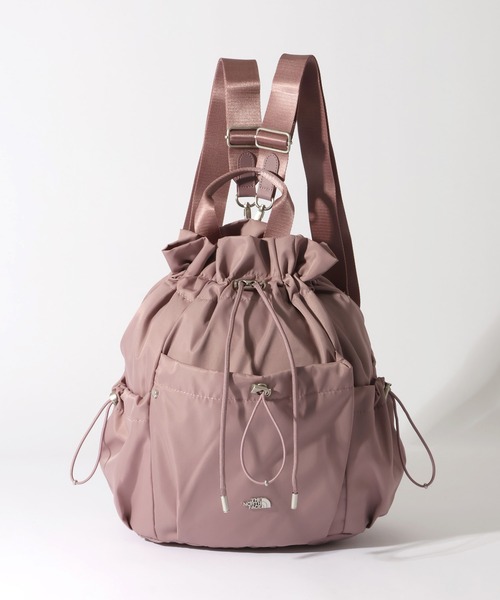 THE NORTH FACE(ザノースフェイス)の「【THE NORTH FACE/ザノースフェイス】BONNEY PACK M/ボニーパック 3WAY巾着型ショルダーバッグ(バックパック/リュック・メンズ・クリーム/ブラック/スモークピンク・FREE)」の12枚目の写真