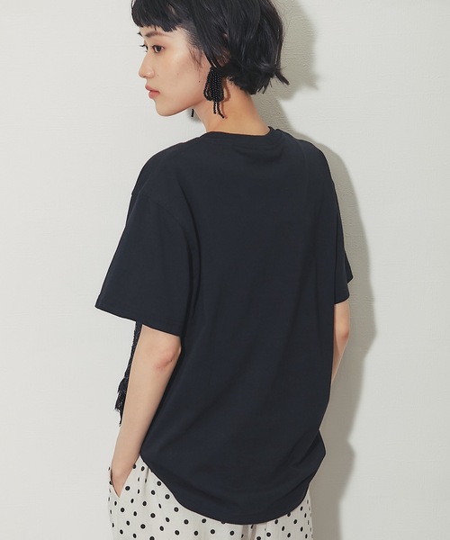 ANOTHER S(アナザーエス)の「花モチーフT(Tシャツ/カットソー・レディース・ブラック/ホワイト・FREE)」の16枚目の写真
