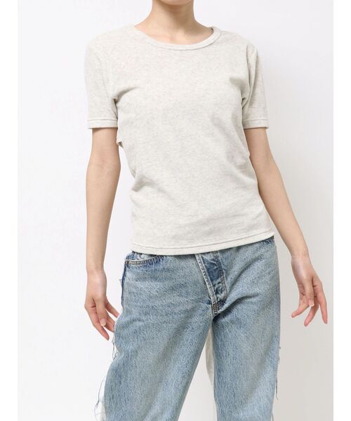 Ungrid(アングリッド)の「バックデザインハーフスリーブTee(Tシャツ/カットソー・レディース・ブラウン/ピンク/アイボリー・FREE)」の19枚目の写真