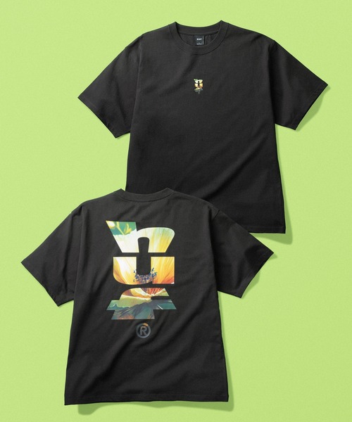 HUF(ハフ)の「【オンラインストア限定】KNOCKOUT FLOWER TEE(Tシャツ/カットソー・メンズ・ホワイト/ブラック/ネイビー・M/L/S/XL)」の2枚目の写真