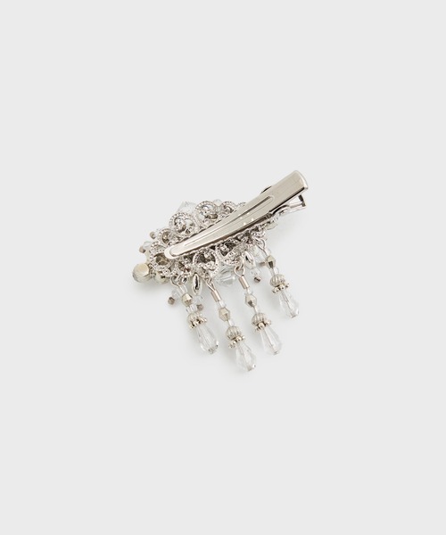 tanakadaisuke(タナカダイスケ)の「【tanakadaisuke/タナカダイスケ】crystal hair clip left/クリスタルヘアクリップ/左側用(バレッタ/ヘアクリップ・レディース・シルバー・FREE)」の3枚目の写真