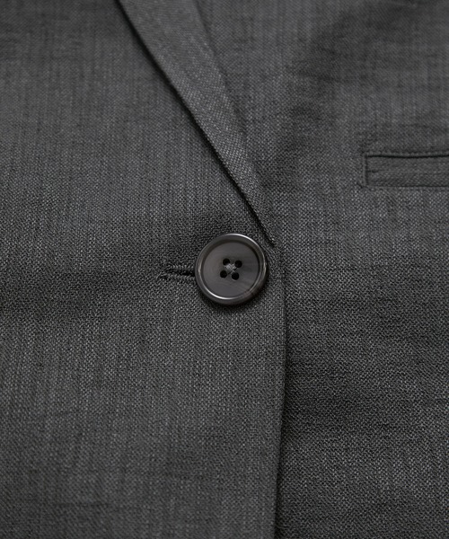 le cercle ADAM ET ROPE'(ルセルクルアダムエロペ)の「リネンライク半袖ジャケット(テーラードジャケット・レディース・ベージュ/ブラック/チャコールグレー・FREE)」の5枚目の写真