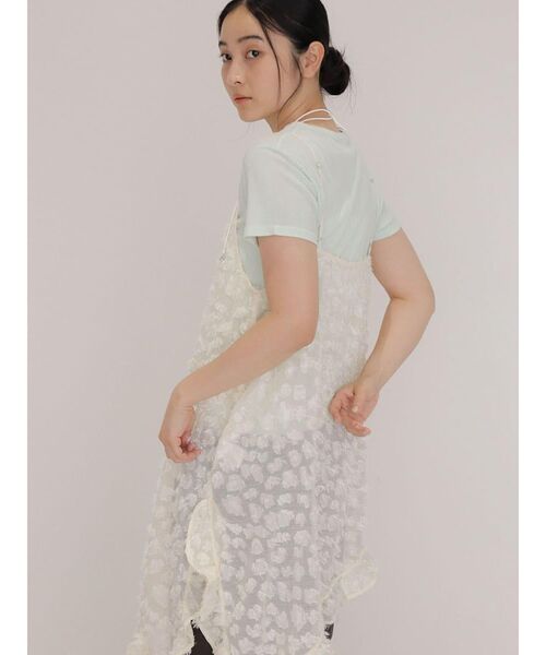 FIKA.(フィーカ)の「Jacquard hem camisole(キャミソール・レディース・オフホワイト/ブラウン・MEDIUM)」の8枚目の写真