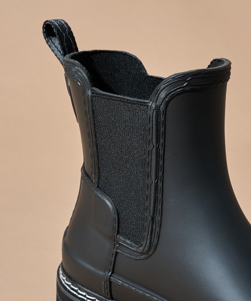 HUNTER（ハンター）の「【HUNTER】リファインド スティッチ ディテール チェルシー ブーツ WFS2100RMA（レインシューズ・レディース・ブラック・25cm）」の13枚目の写真
