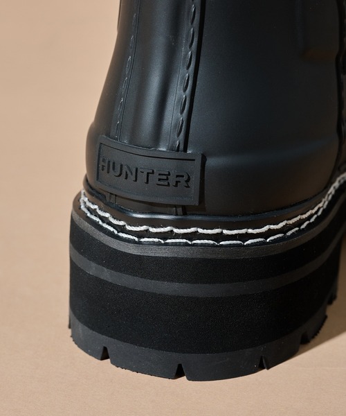 HUNTER（ハンター）の「【HUNTER】リファインド スティッチ ディテール チェルシー ブーツ WFS2100RMA（レインシューズ・レディース・ブラック・25cm）」の14枚目の写真