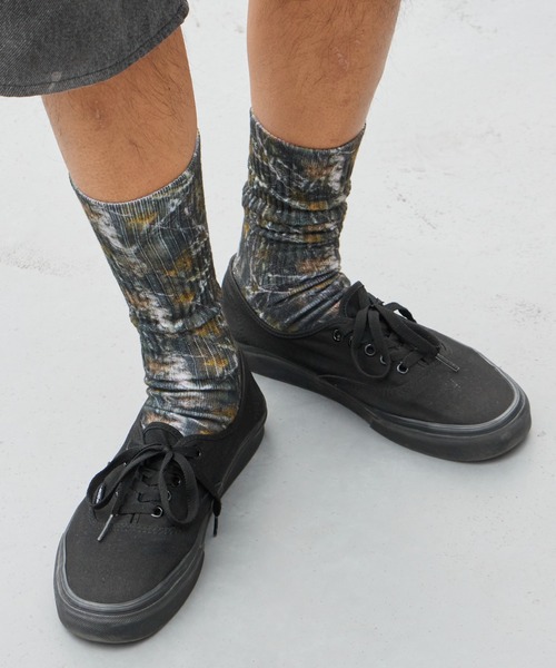 AVIREX(アヴィレックス)の「AVIREX/アビレックス AX Real Tree Print Socks リアルツリー プリント ソックス 靴下 クルー丈ソックス カモフラージュ柄 迷彩柄 ストリート ミリタリー グランジ メンズ 2026年 夏 夏服(ソックス/靴下・メンズ・カモフラージュ・25-27)」の5枚目の写真