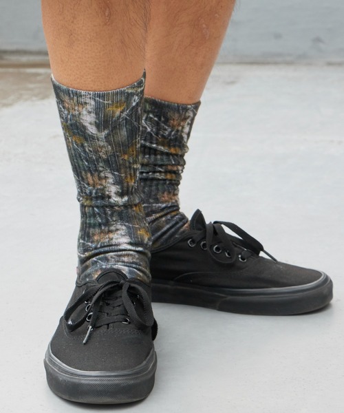 AVIREX(アヴィレックス)の「AVIREX/アビレックス AX Real Tree Print Socks リアルツリー プリント ソックス 靴下 クルー丈ソックス カモフラージュ柄 迷彩柄 ストリート ミリタリー グランジ メンズ 2026年 夏 夏服(ソックス/靴下・メンズ・カモフラージュ・25-27)」の6枚目の写真