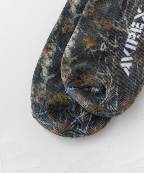 AVIREX(アヴィレックス)の「AVIREX/アビレックス AX Real Tree Print Socks リアルツリー プリント ソックス 靴下 クルー丈ソックス カモフラージュ柄 迷彩柄 ストリート ミリタリー グランジ メンズ 2026年 夏 夏服(ソックス/靴下・メンズ・カモフラージュ・25-27)」の12枚目の写真