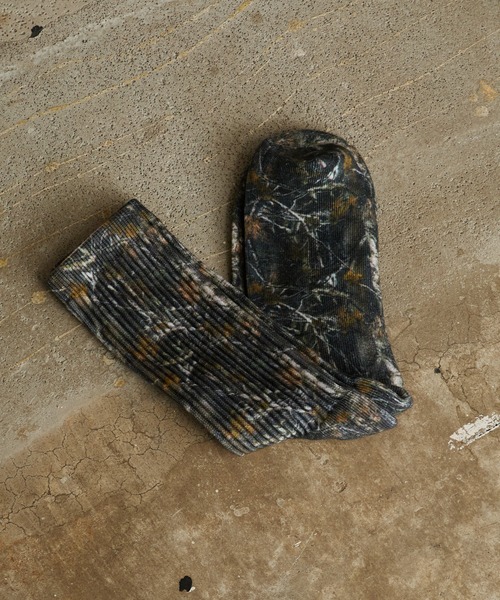 AVIREX(アヴィレックス)の「AVIREX/アビレックス AX Real Tree Print Socks リアルツリー プリント ソックス 靴下 クルー丈ソックス カモフラージュ柄 迷彩柄 ストリート ミリタリー グランジ メンズ 2026年 夏 夏服(ソックス/靴下・メンズ・カモフラージュ・25-27)」の8枚目の写真