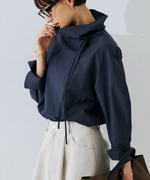 Rouge vif（ルージュヴィフ）の「コットンスタンドネックタックブラウス/ボトルネック（シャツ/ブラウス）」