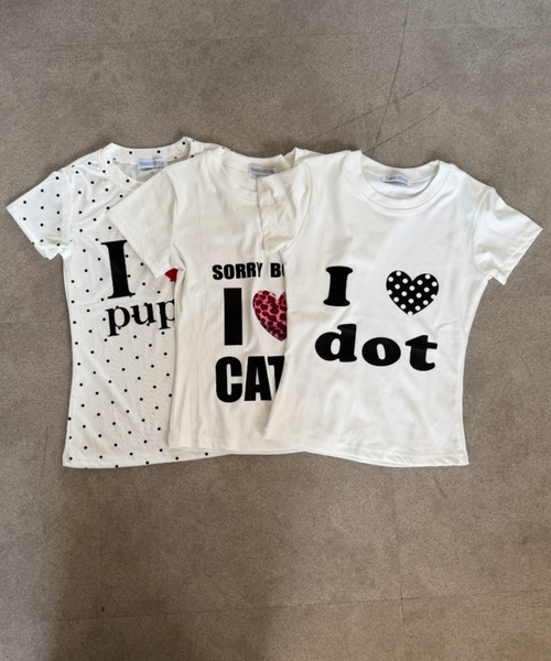 Teem Store(チームストア)の「ロゴプリントTシャツ ドット柄ピチT(Tシャツ/カットソー・レディース・ホワイト系1/ホワイト系3/ホワイト系2・M/S)」の21枚目の写真