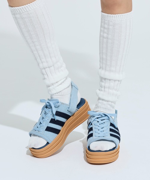 adidas(アディダス)の「ガゼル ボールド サンダル / GAZELLE BOLD SANDALS / アディダスオリジナルス adidas Originals 厚底サンダル(サンダル・レディース・ブルー・22.5cm/23.5cm/24.5cm/25.5cm/26.5cm/27.5cm/28.5cm)」の3枚目の写真