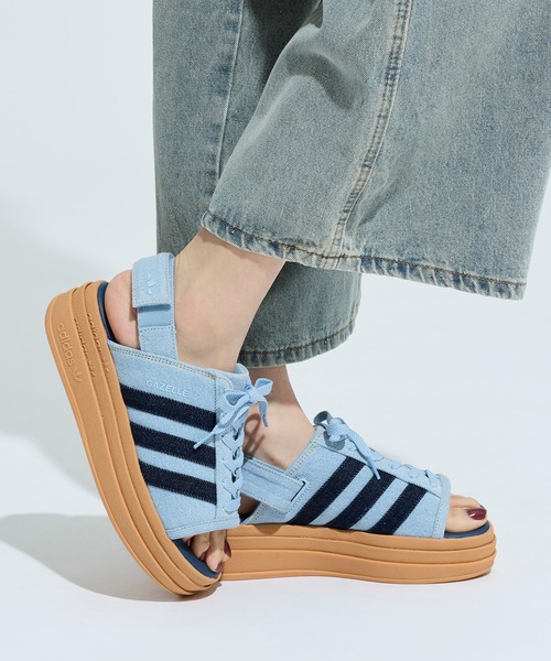 adidas(アディダス)の「ガゼル ボールド サンダル / GAZELLE BOLD SANDALS / アディダスオリジナルス adidas Originals 厚底サンダル(サンダル・レディース・ブルー・22.5cm/23.5cm/24.5cm/25.5cm/26.5cm/27.5cm/28.5cm)」の5枚目の写真