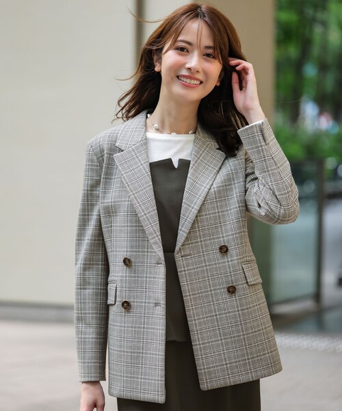ANY SIS(エニィスィス)の「ビューティサーモ2WAYストレッチ テーラードジャケット(テーラードジャケット・レディース・ブラック系3/ライトグレー系3/ブラウン系/グレー系・X-LARGE)」の19枚目の写真
