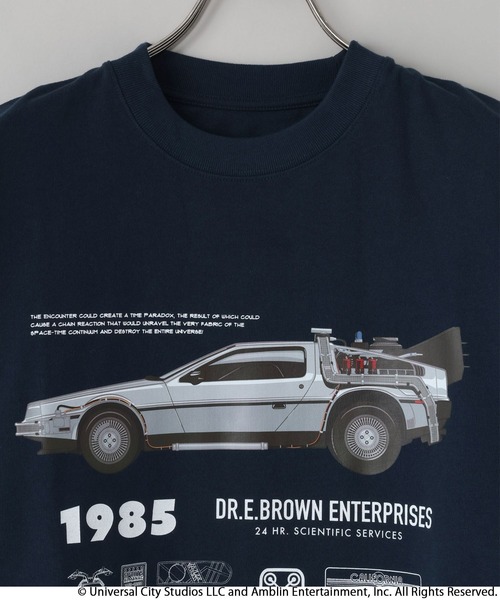 LOWRYS FARM(ローリーズファーム)の「【LFM(U)】CINEMA/Back to the Future TEE 1044808(Tシャツ/カットソー・メンズ・ネイビー・MEDIUM/LARGE)」の3枚目の写真